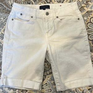 Talbot size 2 white denim shorts  excellent used condition.